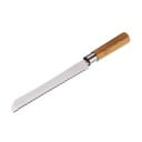 Nož za pecivo od nehrđajućeg čelika i bambusa Unisama, duljina 32,5 cm