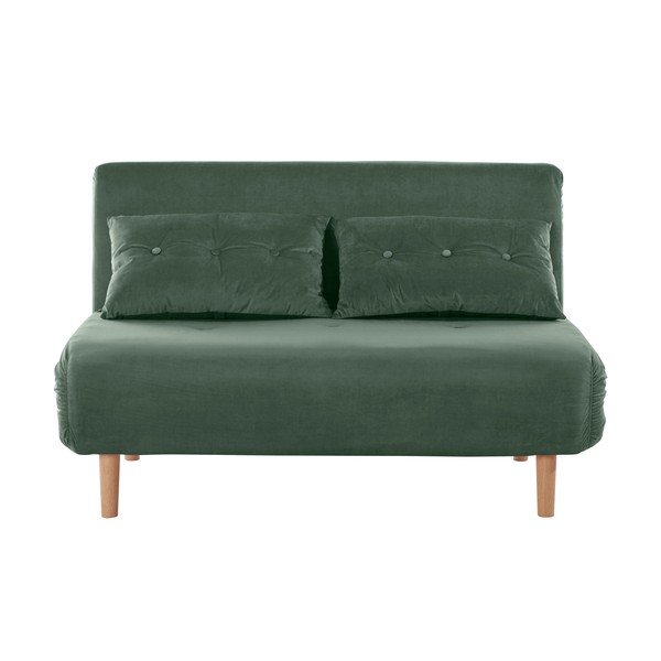 Zelena baršunasta sofa 125 cm Magalli - Støraa-image-2
