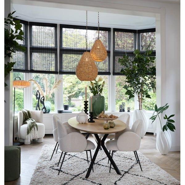 Viseća svjetiljka u prirodnoj boji s drvenim sjenilom ø 31 cm Kabinda – Light & Living-image-1