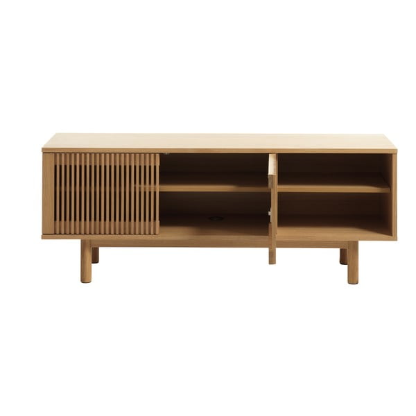 TV komoda u dekoru hrasta u prirodnoj boji 143x55 cm Tiber – Unique Furniture-image-4
