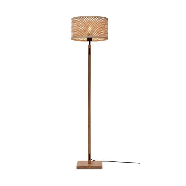 Stojeća svjetiljka u prirodnoj boji s bambusovim sjenilom (visina 128 cm) Java – Good&Mojo