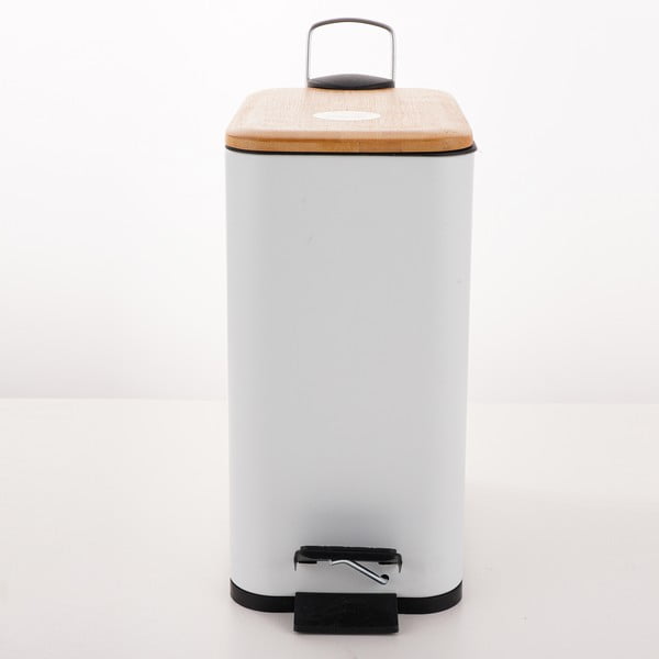 Bijela željezna kanta za smeće s pedalom 5 l   Erik – Spirella-image-3