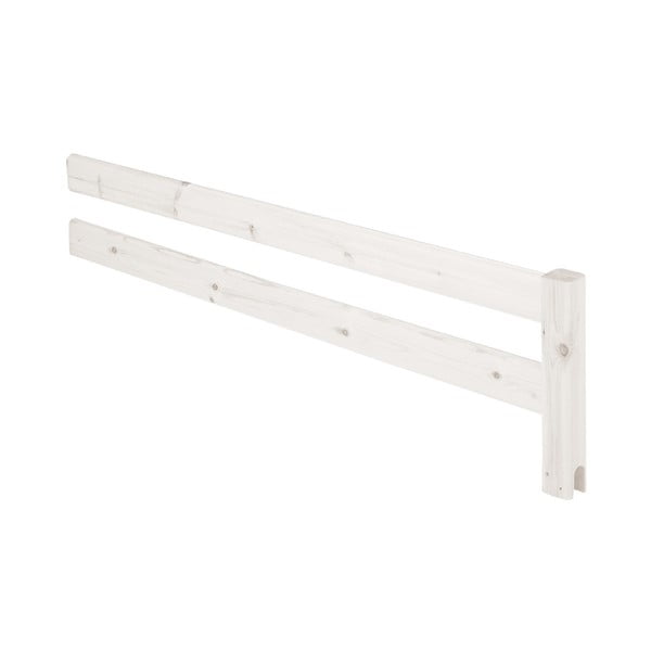 Bijela sigurnosna ograda za krevet od borovine Flexa Classic, dužina 157 cm