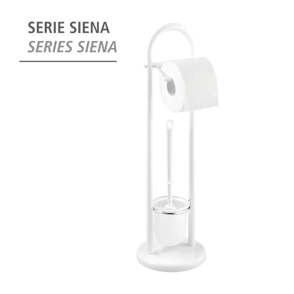 Bijela toaletna četka s držačem za toaletni papir Wenko Siena-image-2