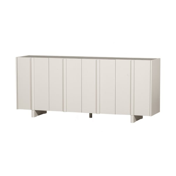 Krem niska modularna komoda od masivnog bora 200x85 cm Basu – WOOOD-image-2