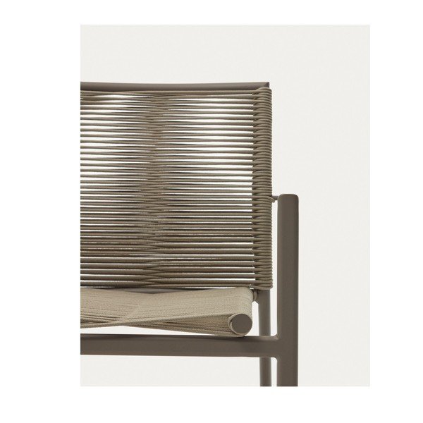 Bež metalna vrtna stolica Culip – Kave Home-image-1