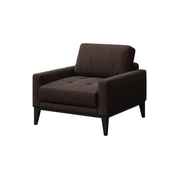 Čokoladno smeđa fotelja MESONICA Musso Tufted-image-2