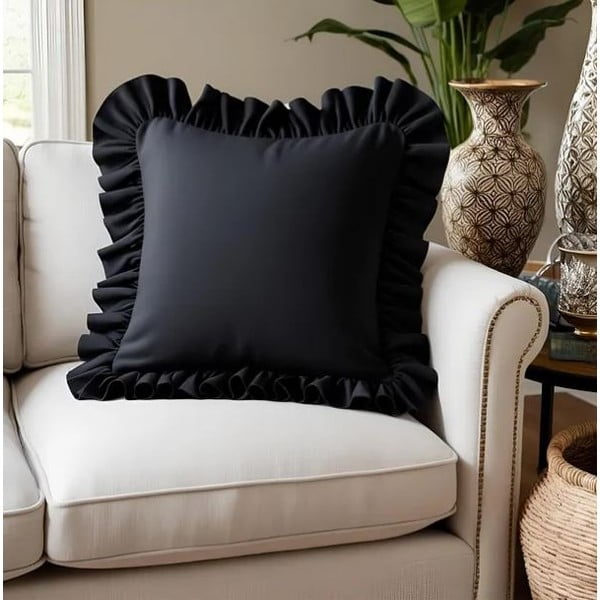 Ukrasna jastučnica od mješavine pamuka 40x40 cm Ruffled – Mila Home-image-1