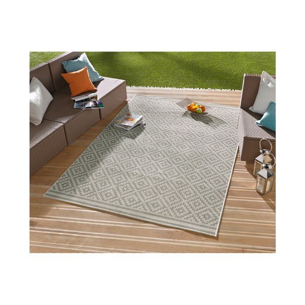Sivo-krem gazište također prikladno za vanjske NORTHRUGS Meadow, 80 x 200 cm-image-4