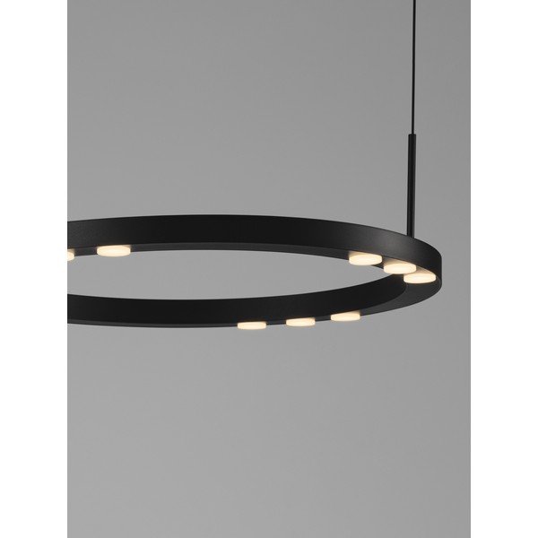 Mat crna LED viseća svjetiljka aluminijska s mogućnosti zatamnjivanja ø 40 cm Lunette – Nova Luce-image-2