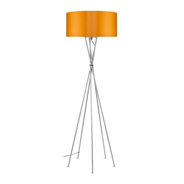 Siva samostojeća svjetiljka s narančastim sjenilom Citylights Lima