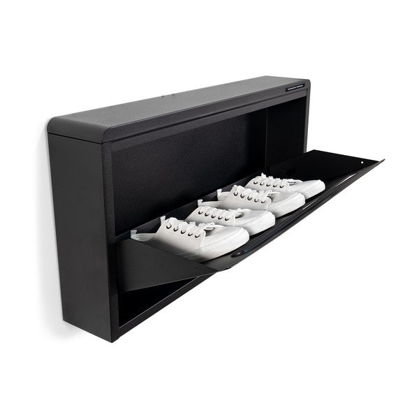 Crni metalni preklopni/viseći ormarić za cipele 75x38x13 cm Mario – Spinder Design-image-3