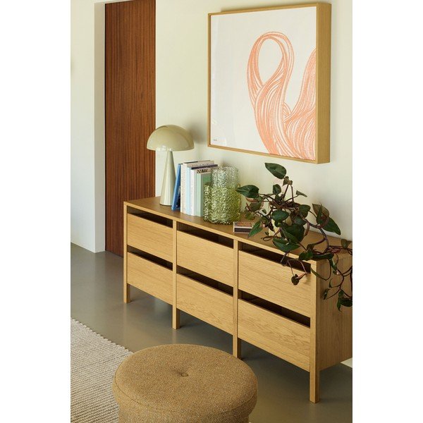 Komoda u dekoru hrasta u prirodnoj boji 150x65x40 cm Forma – Hübsch-image-1