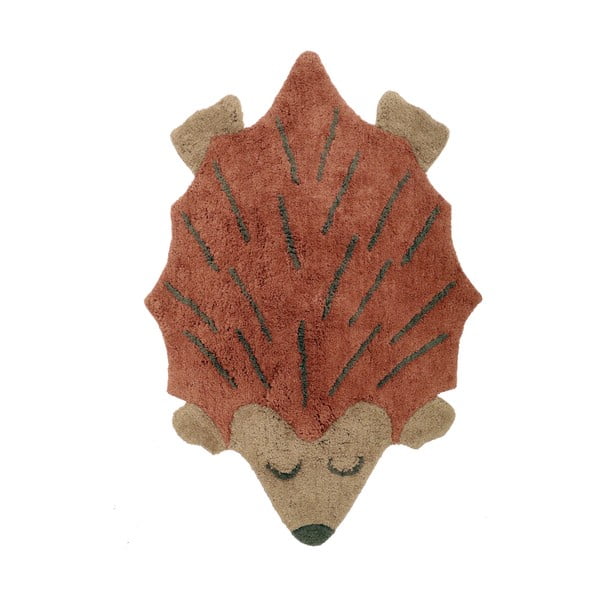 Ciglasti/bež periv/ručno rađen pamučan dječji tepih 80x120 cm Ollen – Nattiot