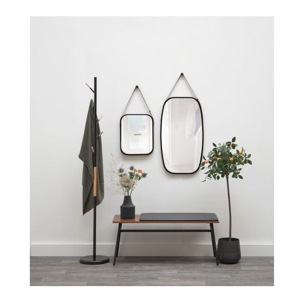 Zidno ogledalo u crnom okviru PT LIVING Idylic, dužina 40,5 cm-image-2