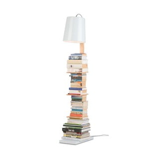 Samostojeća svjetiljka s bijelim sjenilom i policama Citylights Cambridge, visina 168 cm