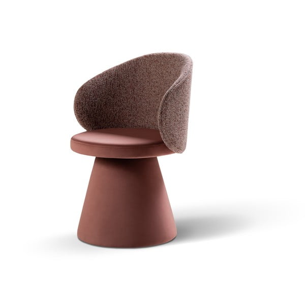 Ružičasta baršunasti fotelja Inez – Micadoni -image-2