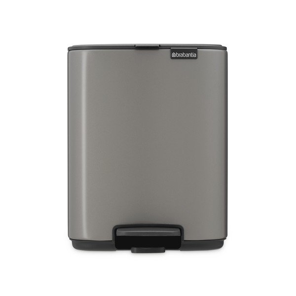 Siva željezna kanta za smeće s pedalom 7 l Bo – Brabantia-image-4