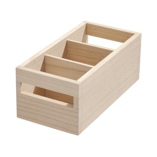 Kutija za pohranu s drvenom ručkom IDesign Eco Handled, 12,7 x 25,4 cm