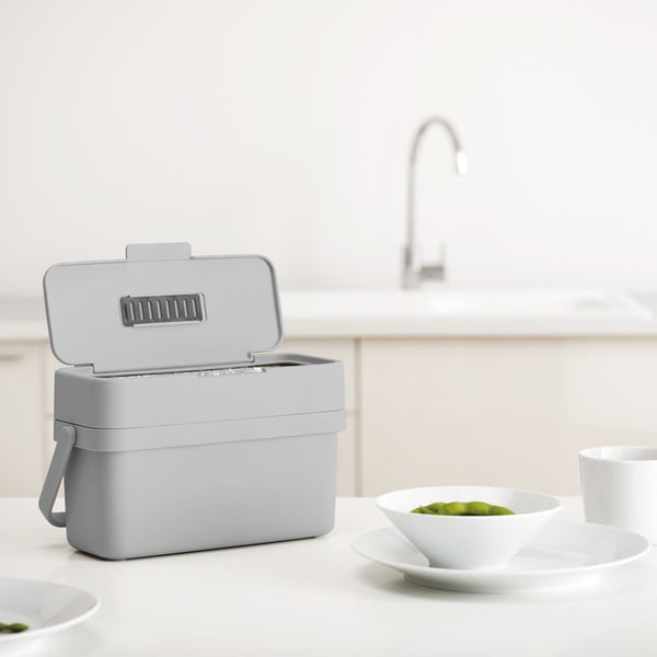 Siva kanta za bio otpad 4 l Duo – Joseph Joseph-image-1