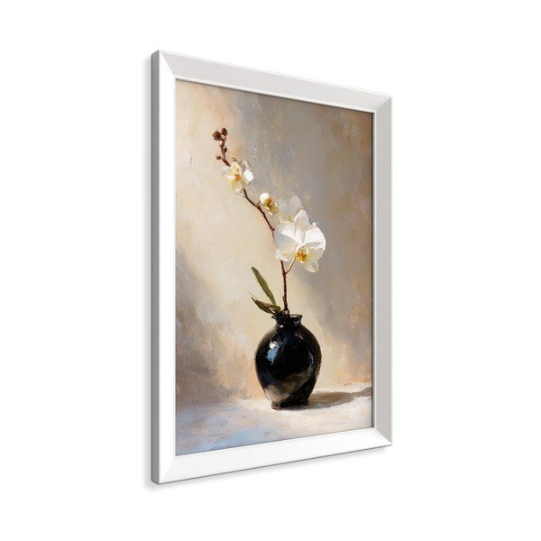 Tiskana slika s okvirom 56x75 cm White Orchid – Styler-image-3