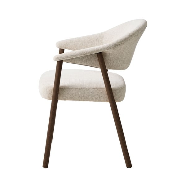 Krem blagovaonske stolice u setu s naslonima za ruke 2 kom od punog hrasta Elk – Unique Furniture-image-3