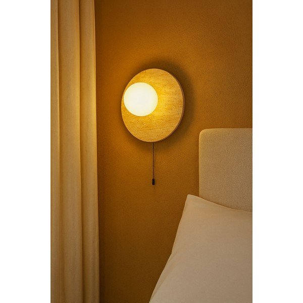 Bež zidna lampa od kamenine ø 12 cm Hilde – Opviq lights-image-2