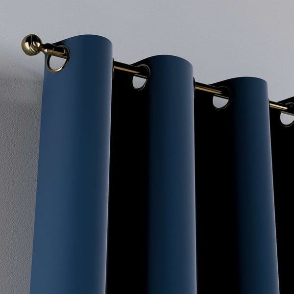 Plava zavjesa 260x130 cm Posh Velvet - Yellow Tipi-image-3