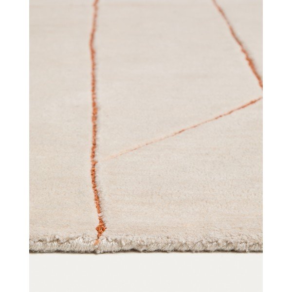 Krem ručno rađen tepih 160x230 cm Delide – Kave Home-image-1