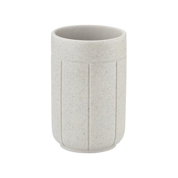 Krem čaša za četkice za zube od polyresina Kua – Blomus