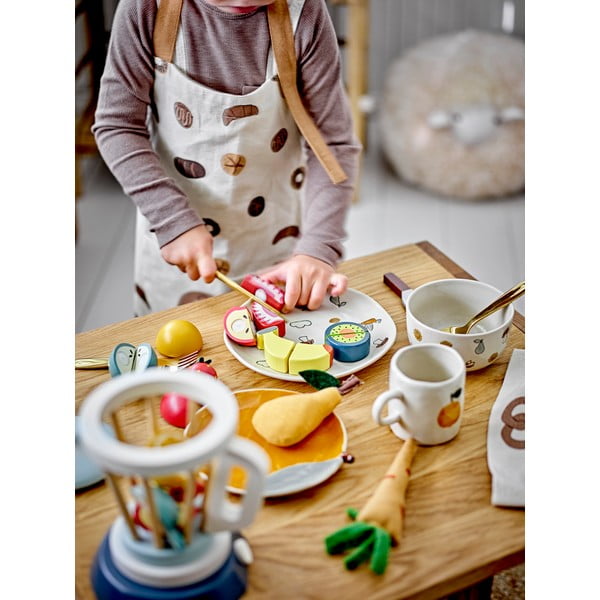 Bijela/narančasta šalica od kamenine 230 ml Agnes – Bloomingville Mini-image-4