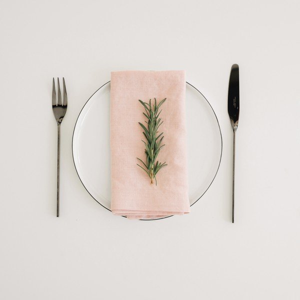 Set od 2 roze platnene salvete Linen Tales-image-1