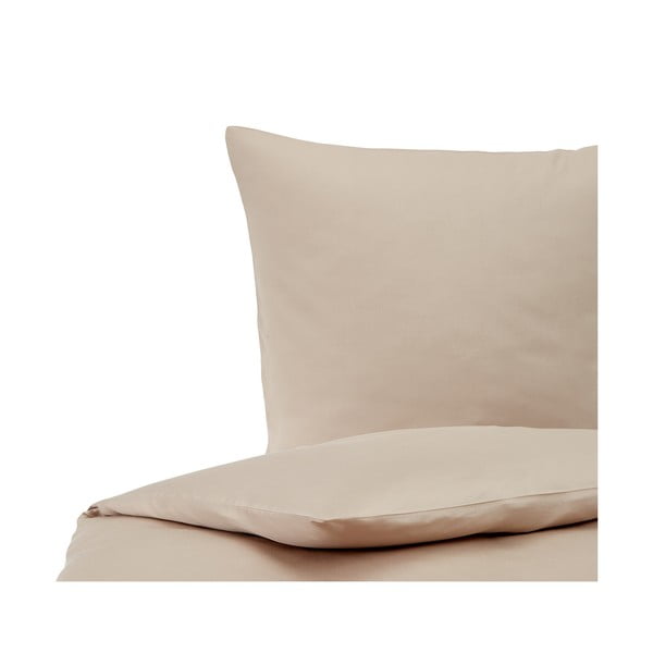 Bež posteljina od pamučnog satena 200x135 cm Comfort - Westwing Collection-image-2