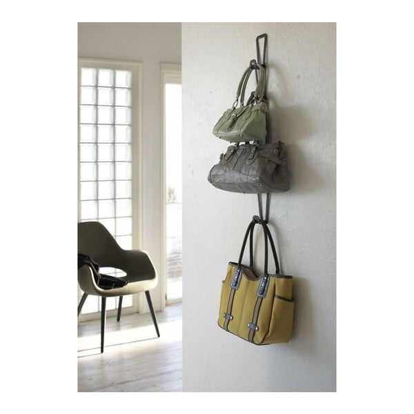 Crna vješalica za torbe sa 6 kuka YAMAZAKI Kanazawa-image-1