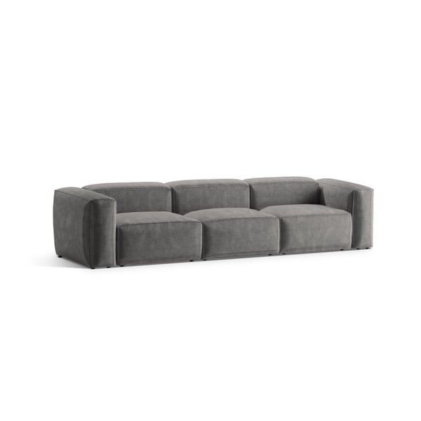 Svijetlo siva sofa od samta 364 cm Bergamo – Cosmopolitan Design-image-2