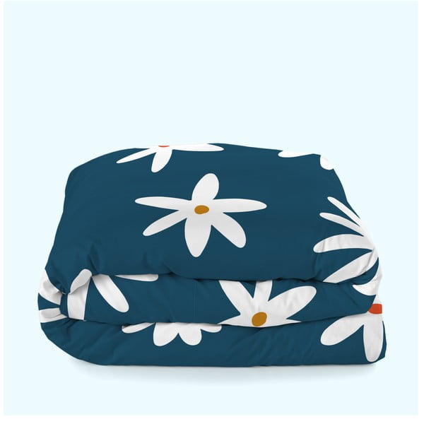 Plava navlaka za poplun za bračni krevet 200x200 cm Margaret – Aware-image-3