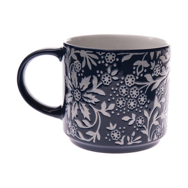 Plava keramička šalica 390 ml Bloom – Dakls