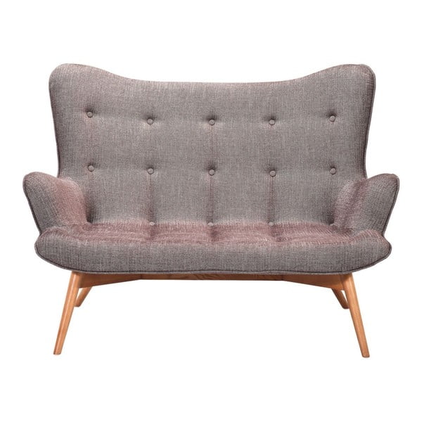 Sivo-ružičasti kauč na razvlačenje Kare Design Angels