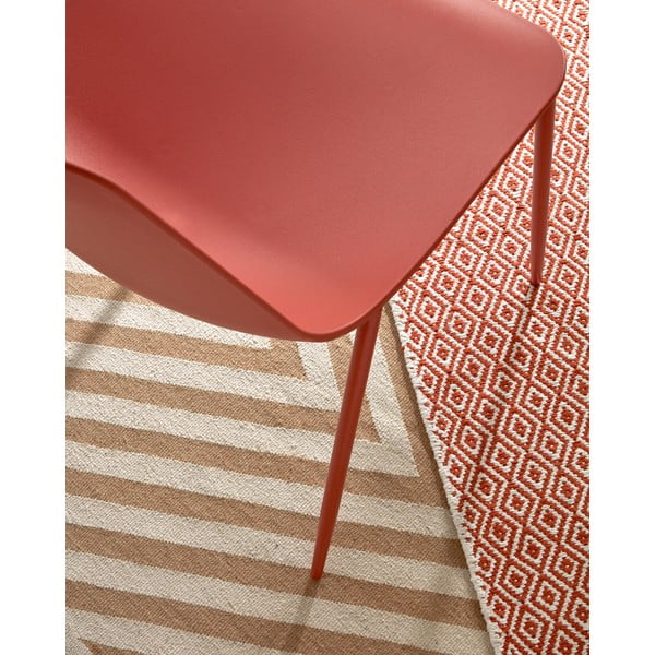 Tamno narančasta blagovaonska stolica Kave Home Wass-image-4