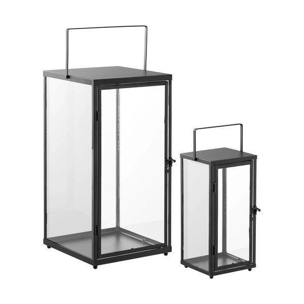 Staklena lanterna 2 kom (visina 50 cm) Ibra – House Nordic