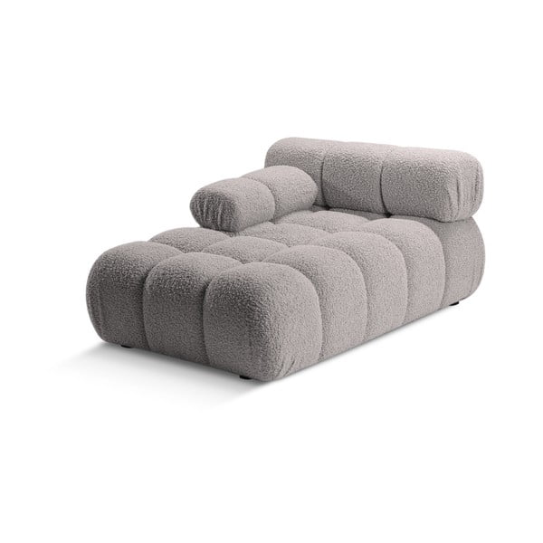 Svijetlo siva modularna sjedeća garnitura od bouclé tkanine (s lijevim kutom) Bellis – Micadoni Home-image-3