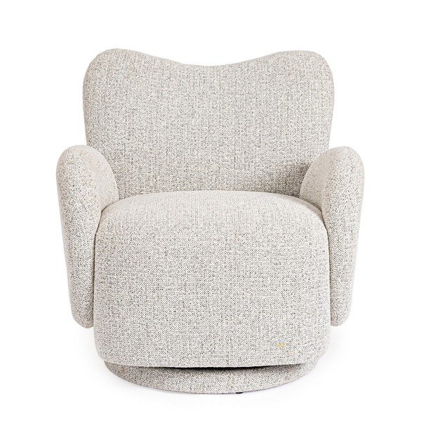 Svijetlo siva okretna fotelja Harper – Bizzotto-image-2