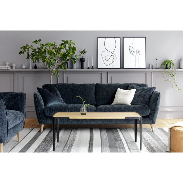 Plava baršunasta sofa 227 cm Stella – Sits-image-1