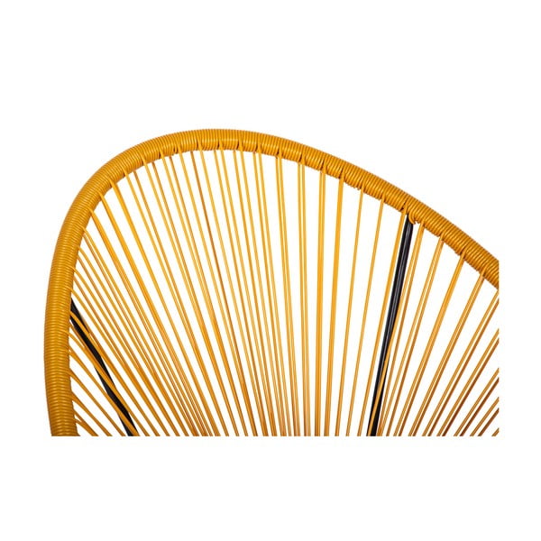 Žuta  metalna/plastična vrtna fotelja Avocado Comfort – Bonami Selection-image-4