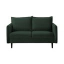Tamno zelena baršunasta sofa 138 cm Juli – Ropez