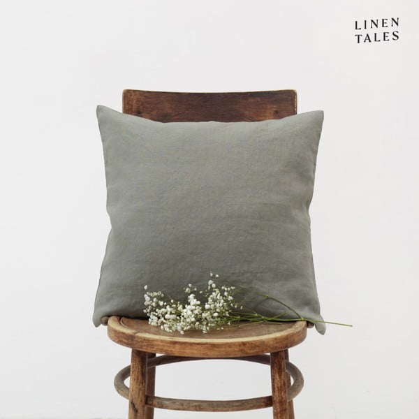 Lanena ukrasna jastučnica 40x40 cm Khaki – Linen Tales