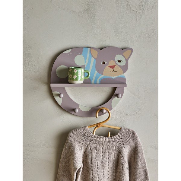 Siva zidna dječja vješalica 36x31 cm Mille – Bloomingville Mini-image-2