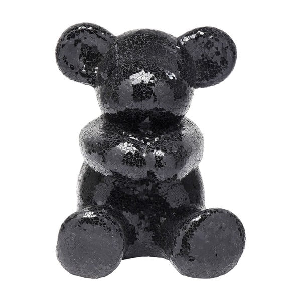 Crna ukrasna skulptura medvjedić Kare Design Teddy Bear Hug