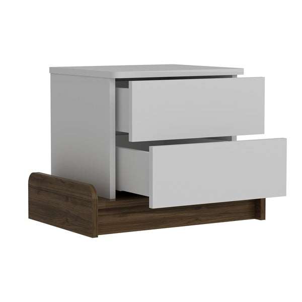 Bijeli noćni ormarić Marina – Kalune Design-image-2