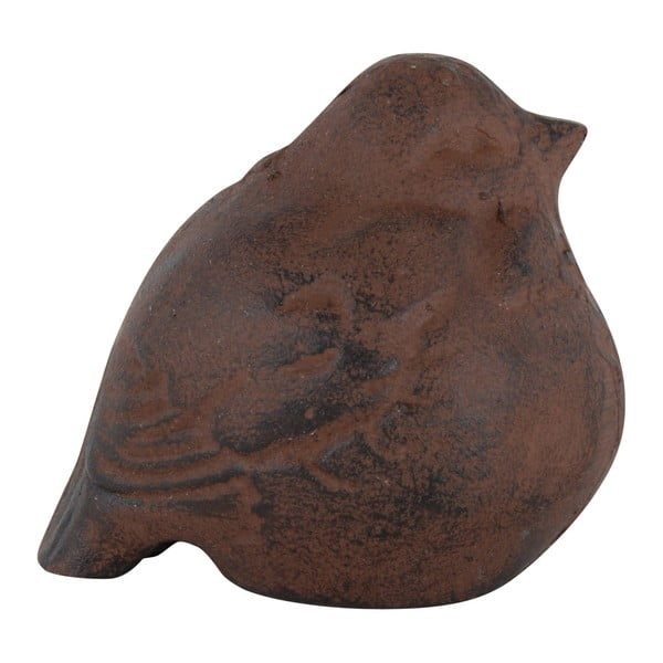 Ornament od lijevanog željeza u oblicima ptice Esschert Design, visina 8,8 cm